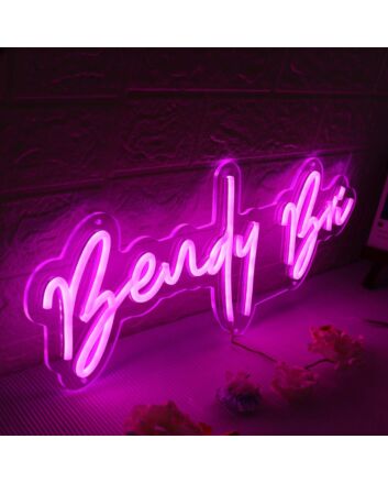 Bendy Bri Pink Neon Sign