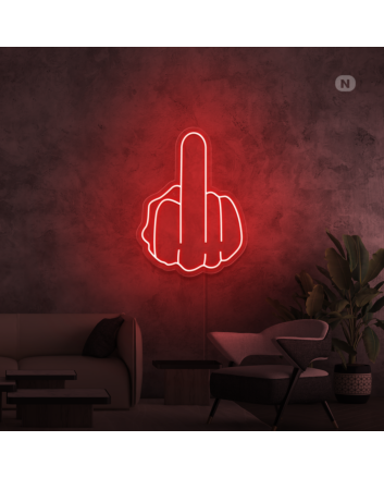 Middelvinger neon signs