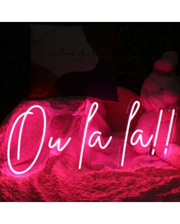 Ou La La Red Neon Sign
