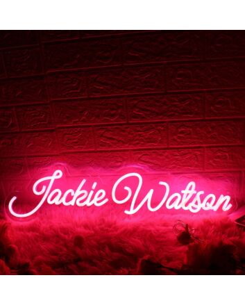 Jackie Watson Red Neon Sign