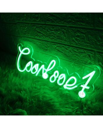 Coach A Green Neon Sign