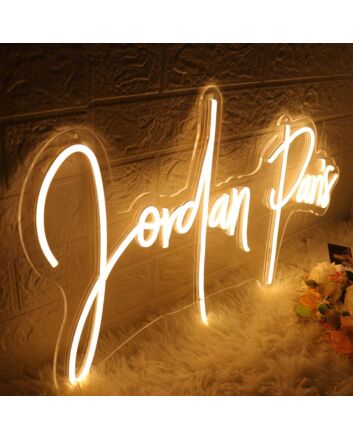 Jordan Paris Yellow Neon Sign