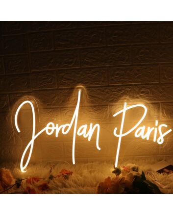 Jordan Paris Yellow Neon Sign