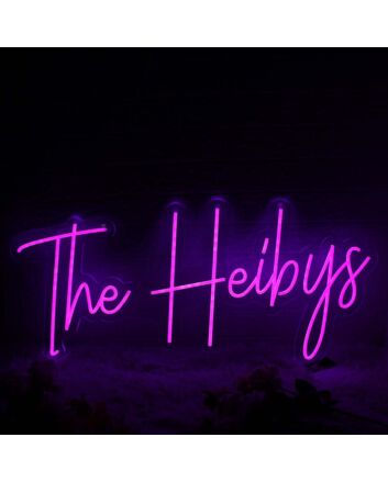 The Heibys Purple Neon Sign