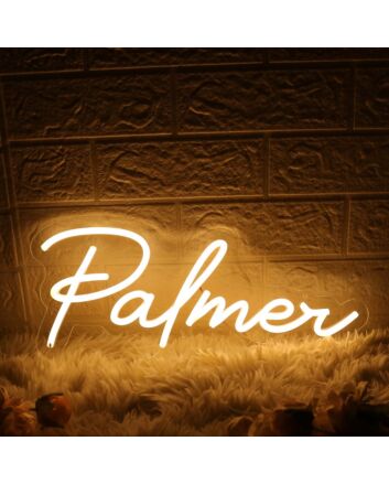 Palmer Yellow Neon Sign