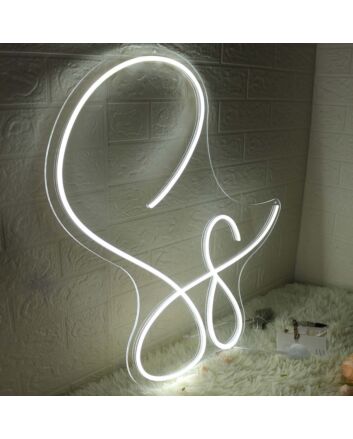 S8 White Neon Sign