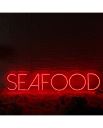 SEA FOOD Red Neon Sign