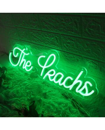 The Leachs Green Neon Sign