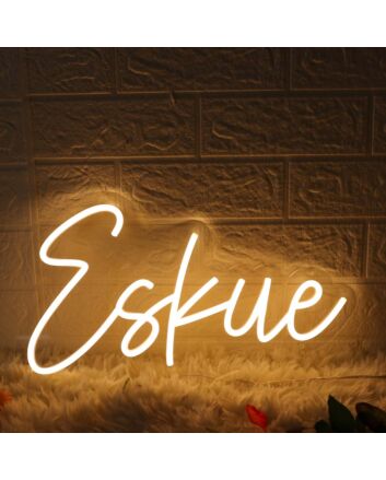 Eskue Yellow Neon Sign