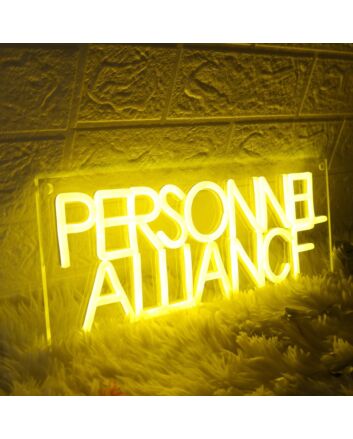 Persinnel Alliance Yellow Neon Sign