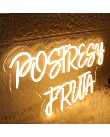 Postresy Fruta Yellow Neon Sign