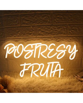 Postresy Fruta Yellow Neon Sign
