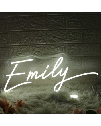 Emily White Neon Sign