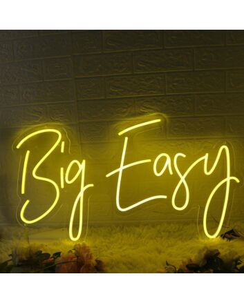 Big Easy Yellow Neon Sign