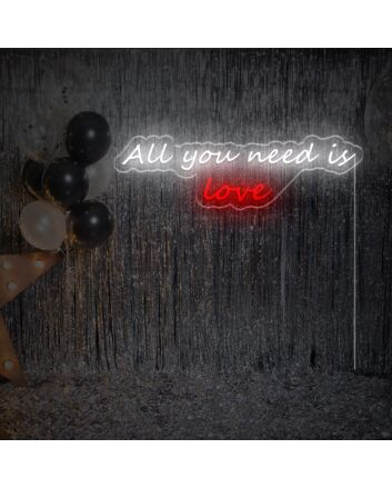 All You Need Is Love LED Neon Sign