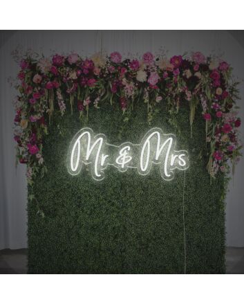 Mr And Mrs For Wedding LED Neon Sign