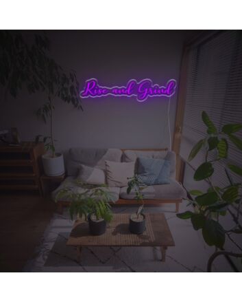Rise Ane Grid LED Neon Sign