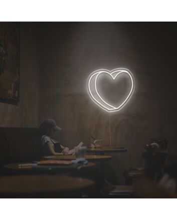 3D Heart LED Neon Sign