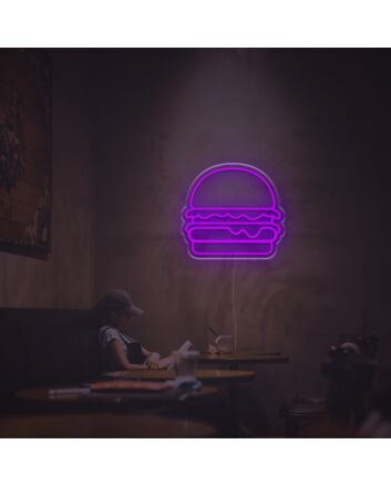 Hamburger For Restaurant LED Neon Sign