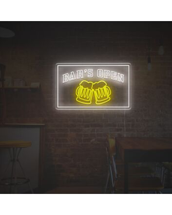 Bars Open LED Neon Sign