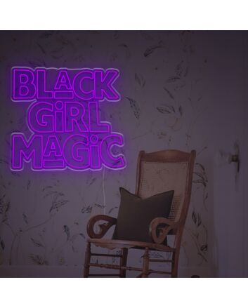 Black Girl Magic LED Neon Sign