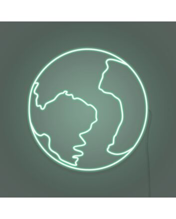 The earth LED neon sign