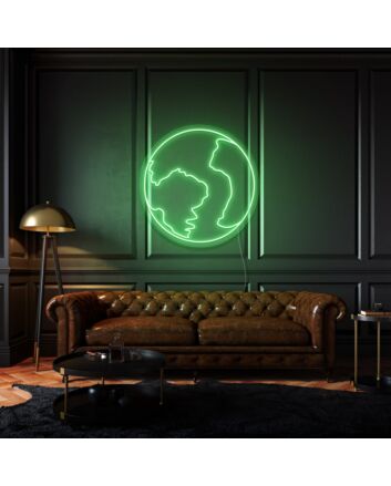 The earth LED neon sign