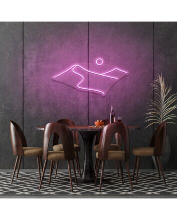 Desert Outline Neon Sign