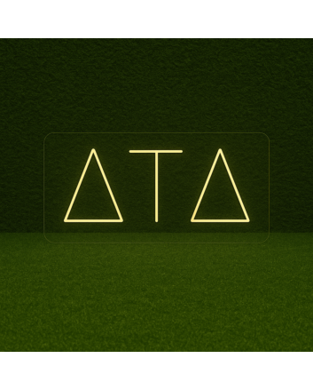 Delta Tau Delta ΔΤΔ LED Neon Sign Celebrating Brotherhood and Lifelong Connections