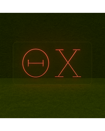 Theta Chi ΘΧ LED Neon Sign Celebrating Brotherhood and Commitment