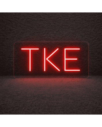 Tau Kappa Epsilon ΤΚΕ LED Neon Sign Celebrating Brotherhood and Commitment