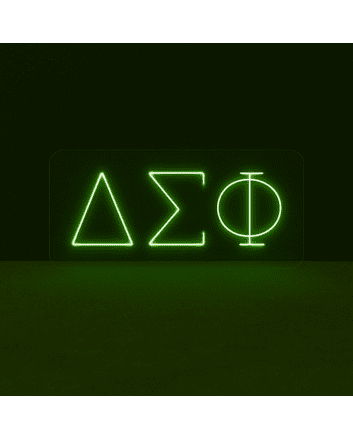 Delta Sigma Phi ΔΣΦ LED Neon Sign Celebrating Brotherhood and Leadership