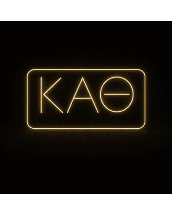 Kappa Alpha Theta ΚΑΘ LED Neon Sign for Sisterhood Events and Sorority Decor