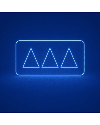 Delta Delta Delta ΔΔΔ LED Neon Sign Ideal for Campus Pride and Sorority Decor