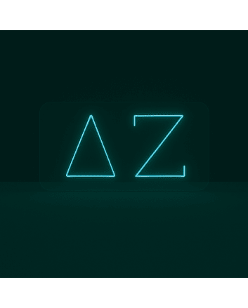 Delta Zeta ΔΖ LED Neon Sign Showcasing Sisterhood and Empowerment