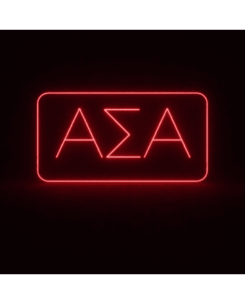 Alpha Sigma Alpha ΑΣΑ LED Neon Sign Celebrating Sisterhood and Excellence