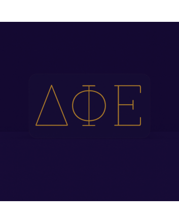 Delta Phi Epsilon ΔΦΕ LED Neon Sign Celebrating Sisterhood and Empowerment