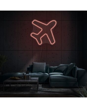 Minimalist Airplane LED Neon Sign