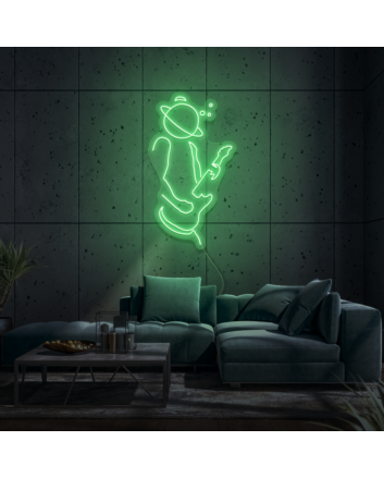 Space Musician LED Neon Sign