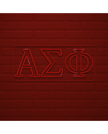 Alpha Sigma Phi ΑΣΦ LED Neon Sign Celebrating Brotherhood and Tradition