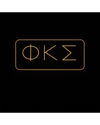 Phi Kappa Sigma ΦΚΣ LED Neon Sign Celebrating Brotherhood and Tradition