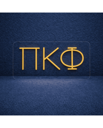 Pi Kappa Phi ΠΚΦ LED Neon Sign Celebrating Brotherhood and Service