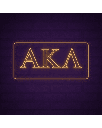 Alpha Kappa Lambda ΑΚΛ LED Neon Sign Celebrating Brotherhood and Character