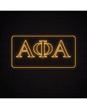Alpha Phi Alpha ΑΦΑ LED Neon Sign Celebrating Brotherhood and Excellence