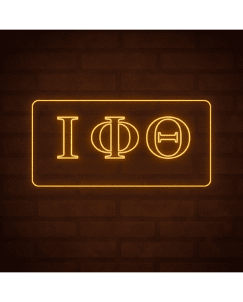 Iota Phi Theta ΙΦΘ LED Neon Sign Celebrating Brotherhood and Leadership