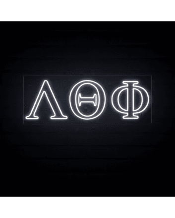Lambda Theta Phi ΛΘΦ LED Neon Sign Celebrating Brotherhood and Culture