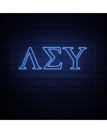 Lambda Sigma Upsilon ΛΣΥ LED Neon Sign Celebrating Brotherhood and Culture