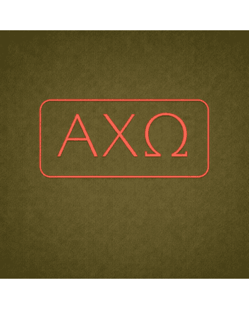 Alpha Chi Omega ΑΧΩ LED Neon Sign Celebrating Sisterhood and Strength