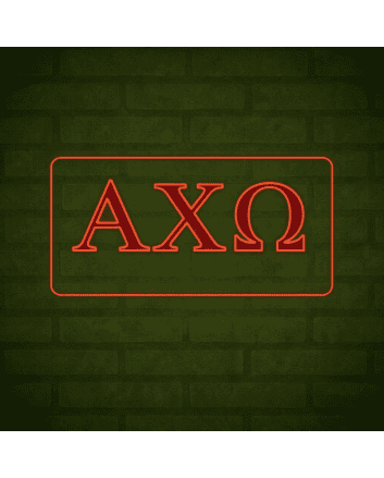 Alpha Chi Omega ΑΧΩ LED Neon Sign Celebrating Sisterhood and Empowerment