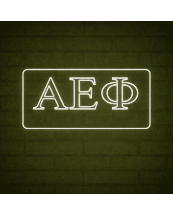 Alpha Epsilon Phi ΑΕΦ LED Neon Sign Celebrating Sisterhood and Unity